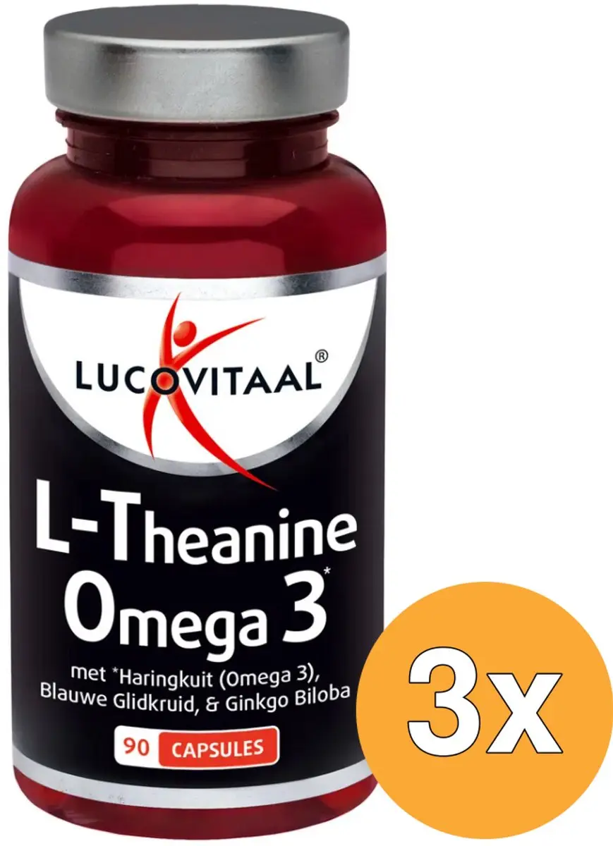 Lucovitaal L-Theanine Omega 3 90 Capsules