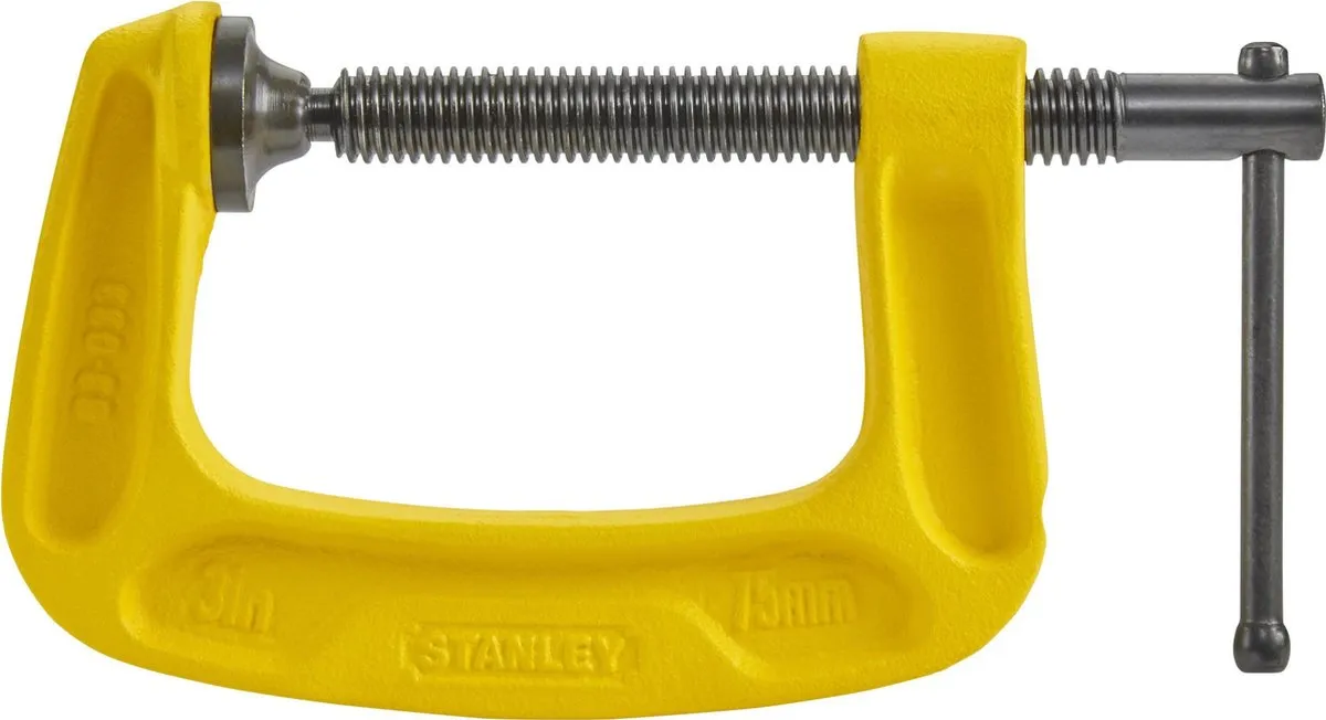 Stanley 75mm C-Klem - Geel