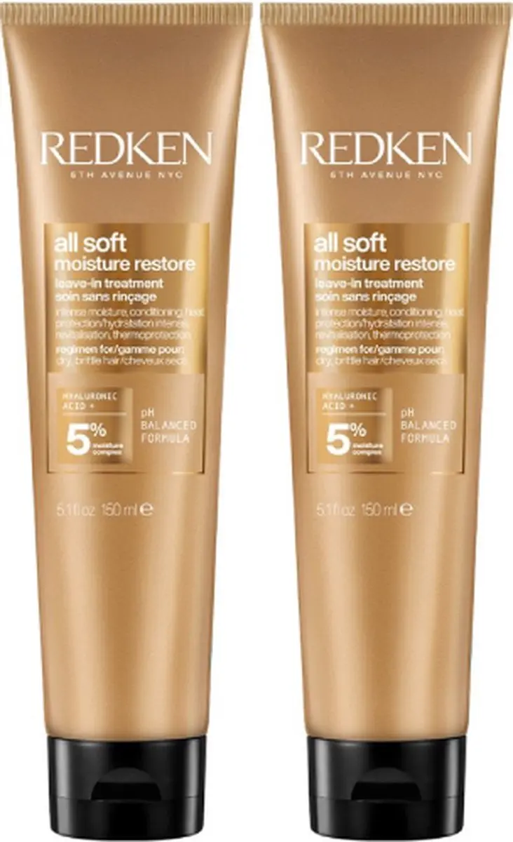 Redken All Soft Leave-In Treatment 2x150ml