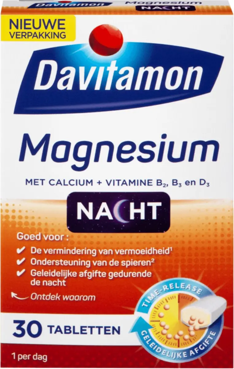 Davitamon Magnesium Voor de Nacht 60 tabletten
