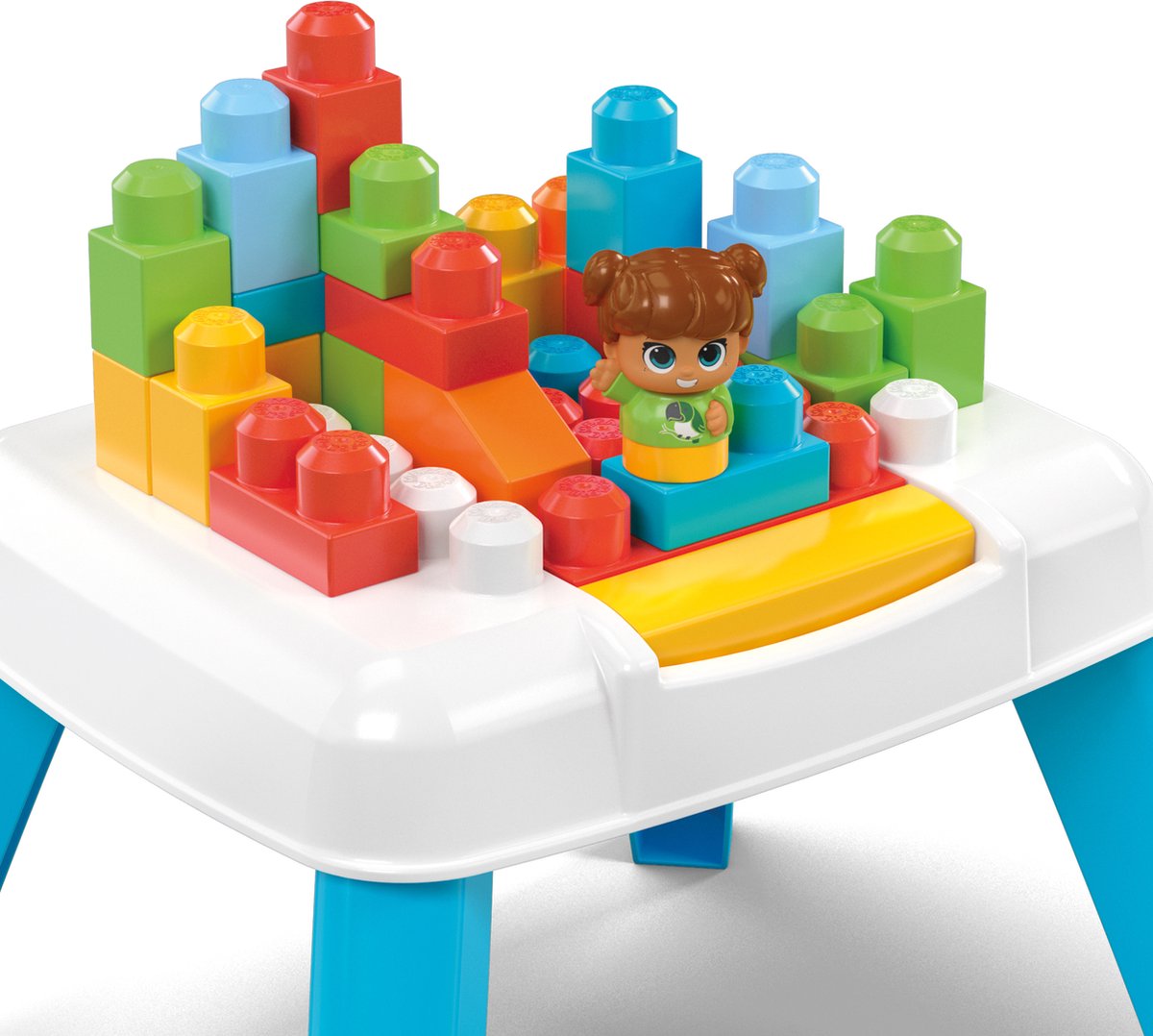 MEGA Bloks Tafel bouw en leer - 25 blokken - Bouwstenen