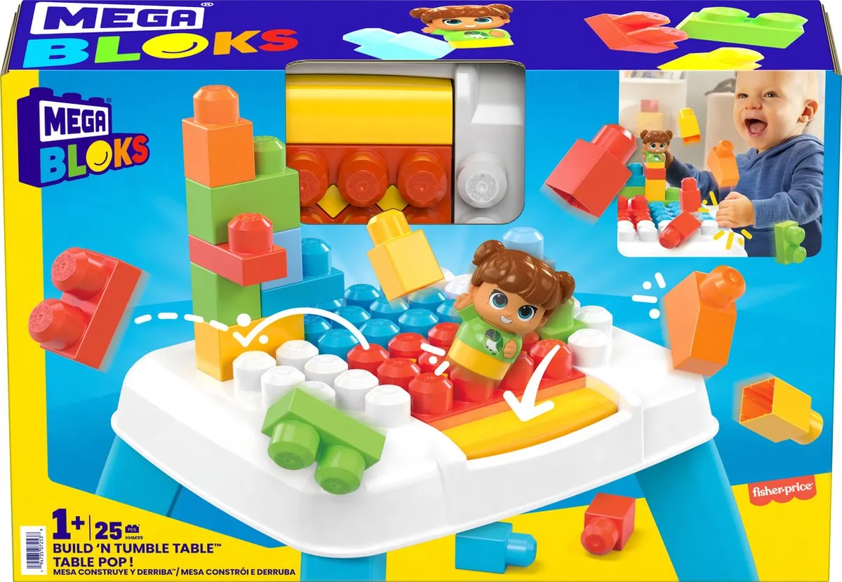 Mega Bloks Tafelbouwset 25 Stuks Multicolor