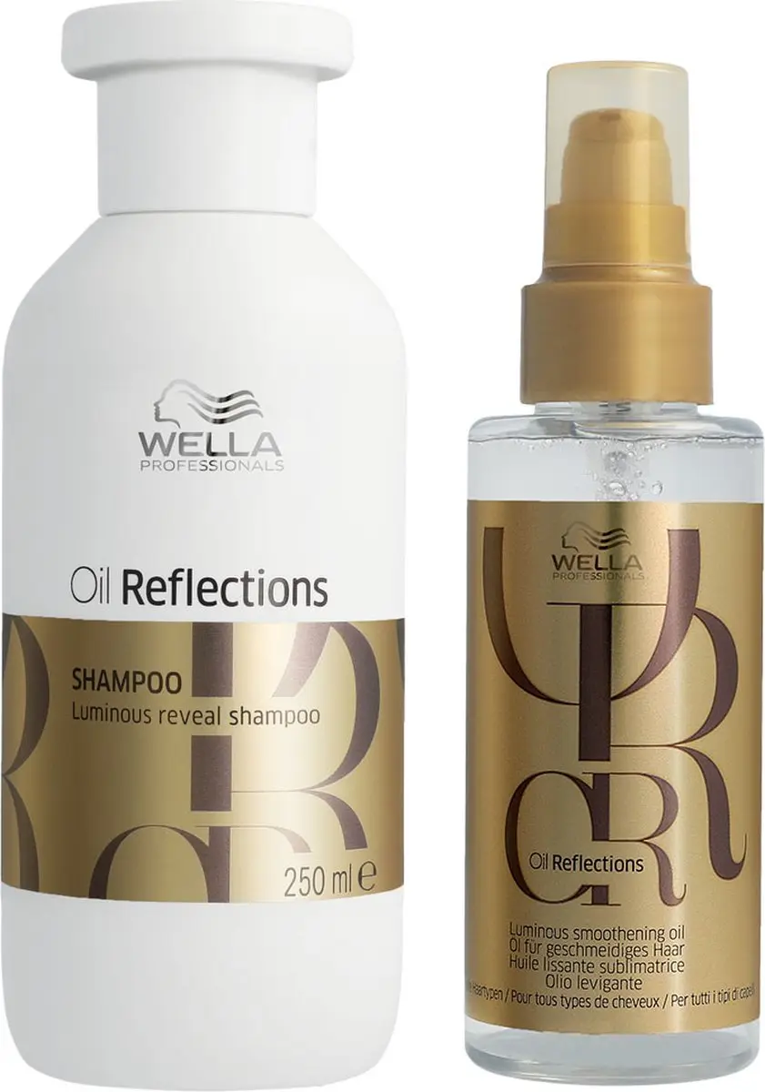Wella Professionals Oil Reflections Voordeelverpakking - 250ml Shampoo + 100ml Smoothening Oil