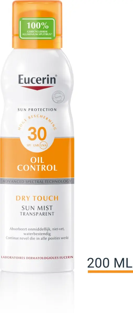Eucerin Sun Oil Control Mist SPF 30 Transparant 200ml