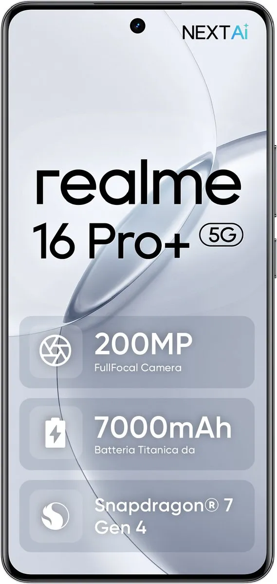 Realme 16 Pro+ 5G - 12GB/512GB - 7000mAh - Grijs