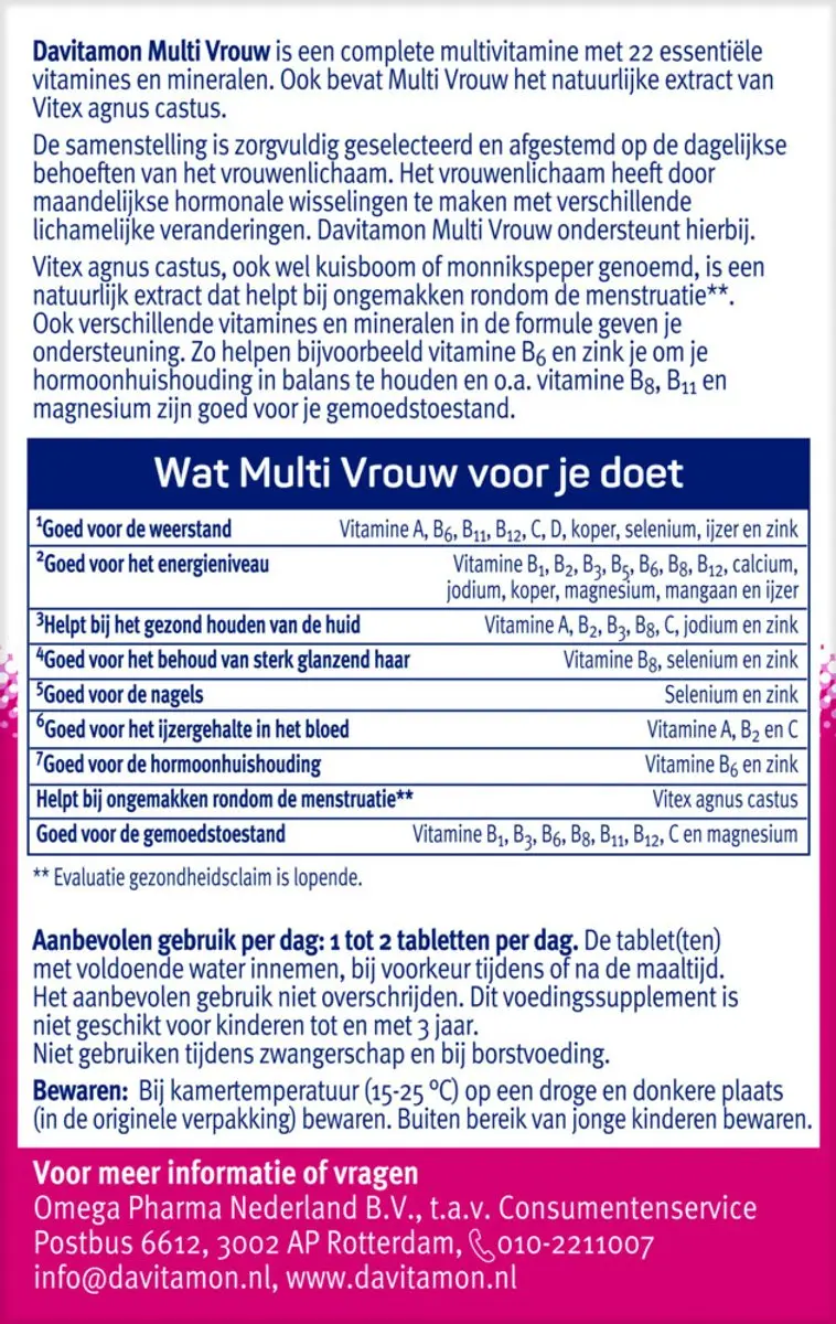 Davitamon Multi Vrouw 120 Capsules - 2x60
