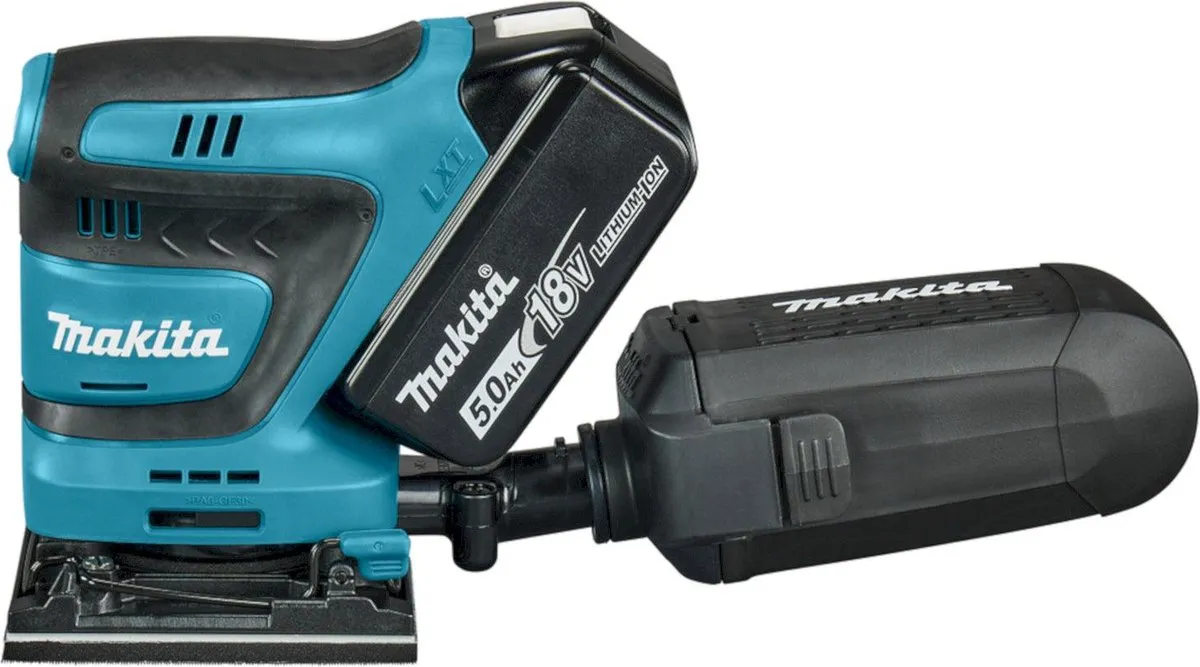 Makita DBO480RTJ Handpalm Vlakschuurmachine - 18V - 2x 5.0Ah