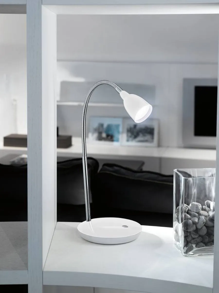 Eglo Durengo LED Tafellamp - Wit/Chroom 2.5W