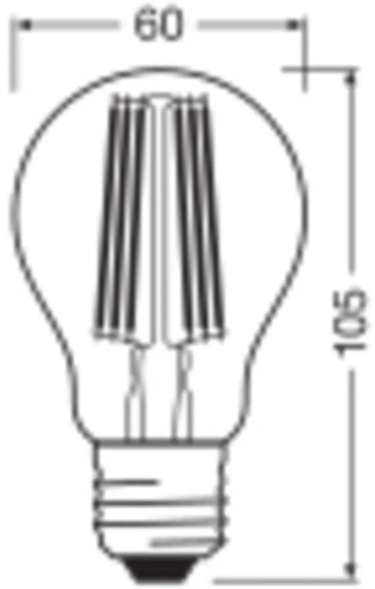LEDVANCE Spaarlamp E27 7,2W Warm Wit - Helder Glas - afbeelding 6 van 6