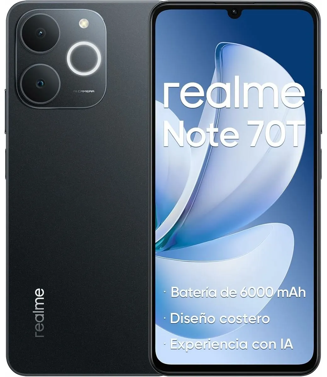 Realme NOTE 70T 4GB/128GB Smartphone - Zwart