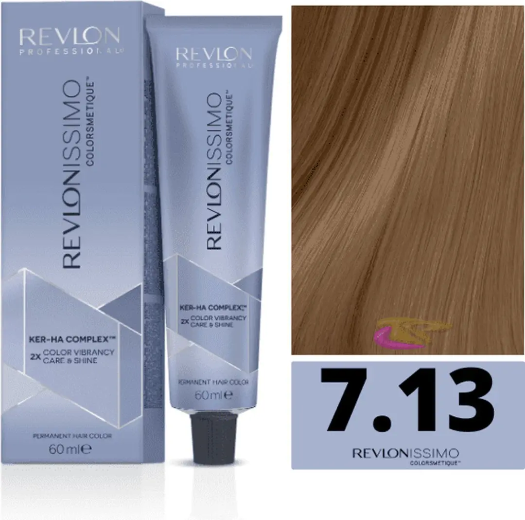 Revlon Revlonissimo Colorsmetique Nº 7.13 Permanente Kleurcrème 60ml - Blond