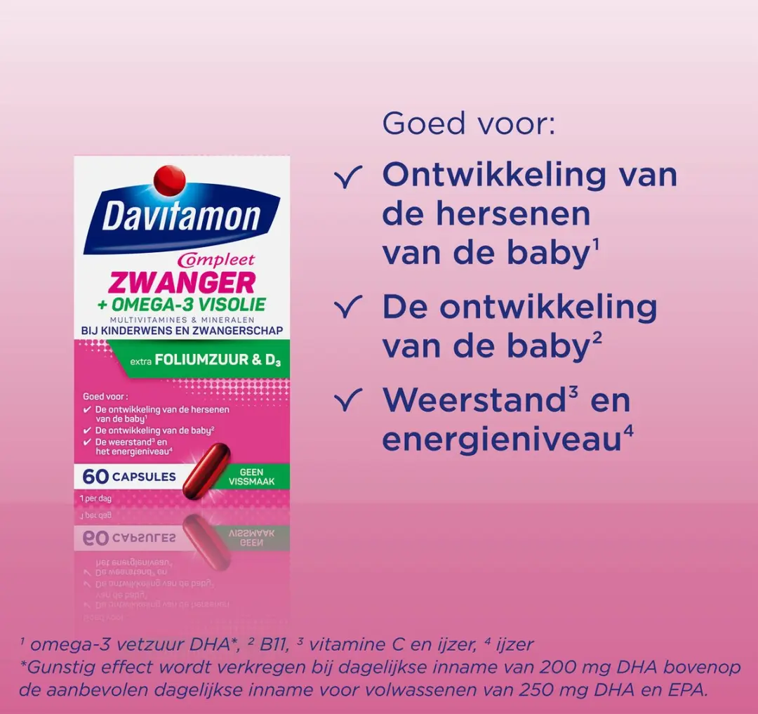 Davitamon Mama Compleet Zwanger Omega 3 - 60 Stuks