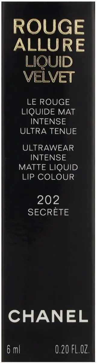Chanel Rouge Allure Liquid Velvet Lipstick #202 Secrete 6ml