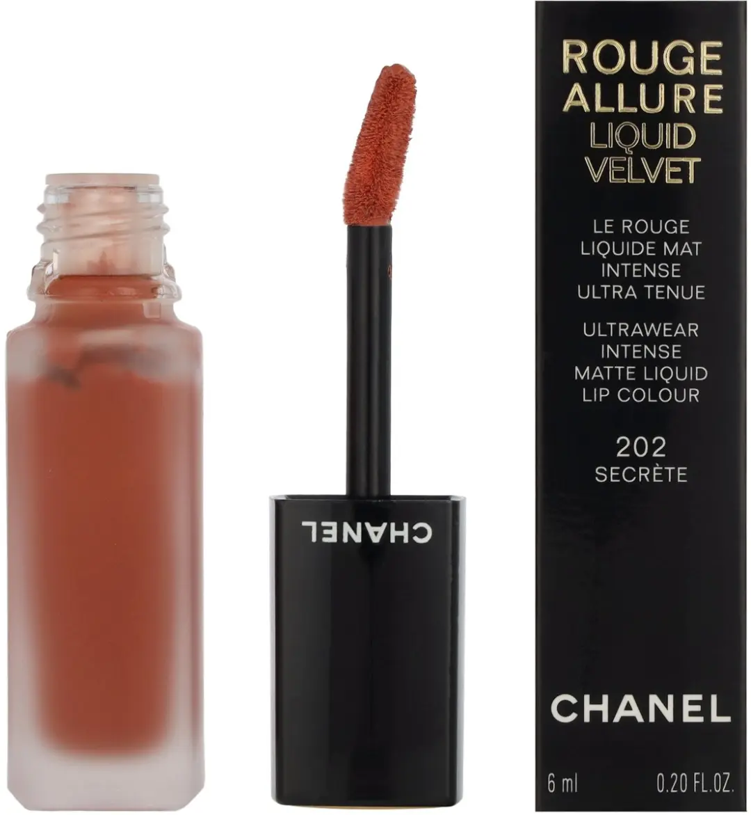 Chanel Rouge Allure Liquid Velvet Lipstick #202 Secrete 6ml - afbeelding 6 van 6