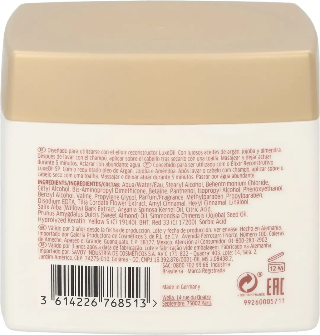 Wella Professionals Luxeoil Mask Keratin Restore 400ml
