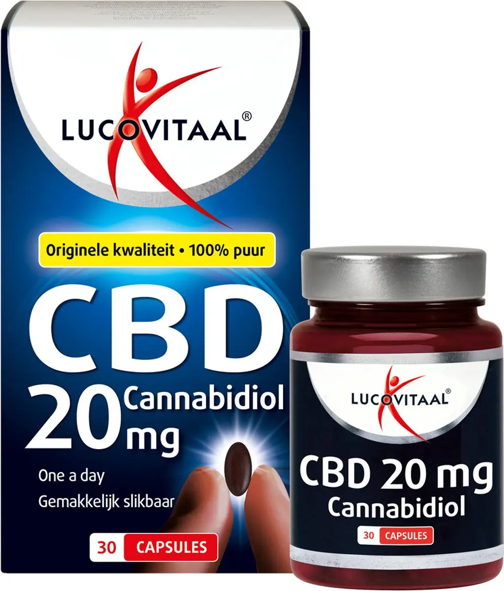 Lucovitaal CBD 20mg Voedingsupplement - 30 Capsules