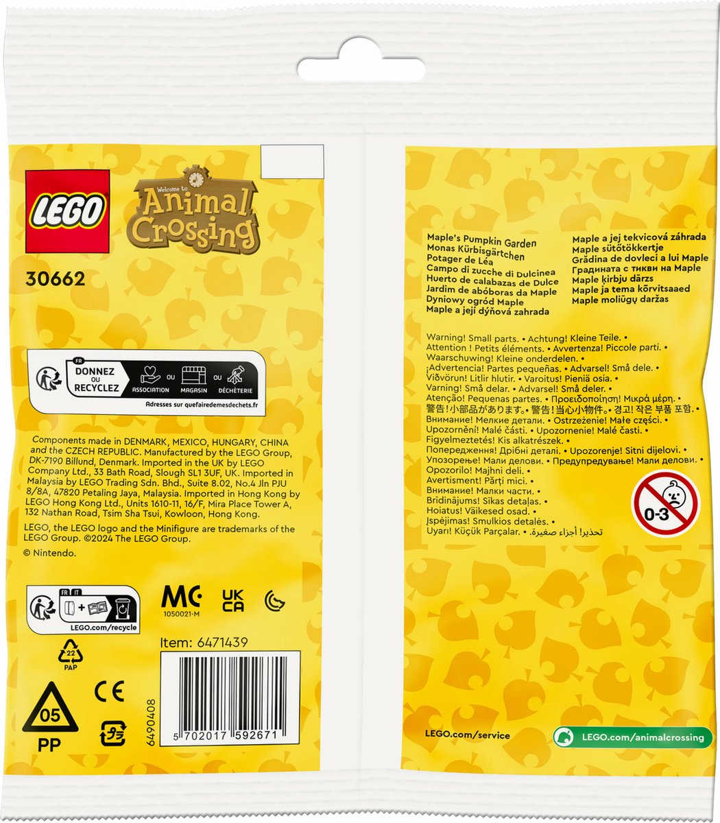 LEGO Animal Crossing Maple's pompoentuin - 30662