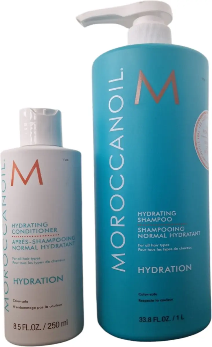 Moroccanoil Hydration Twinpack Shampoo 1000ml + Conditioner 250ml - 2 Stuks