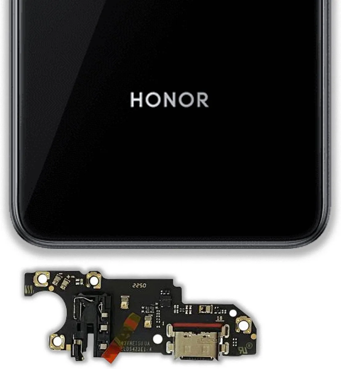 Honor Oplaadconnector USB-C Zwart - 0235AFJL