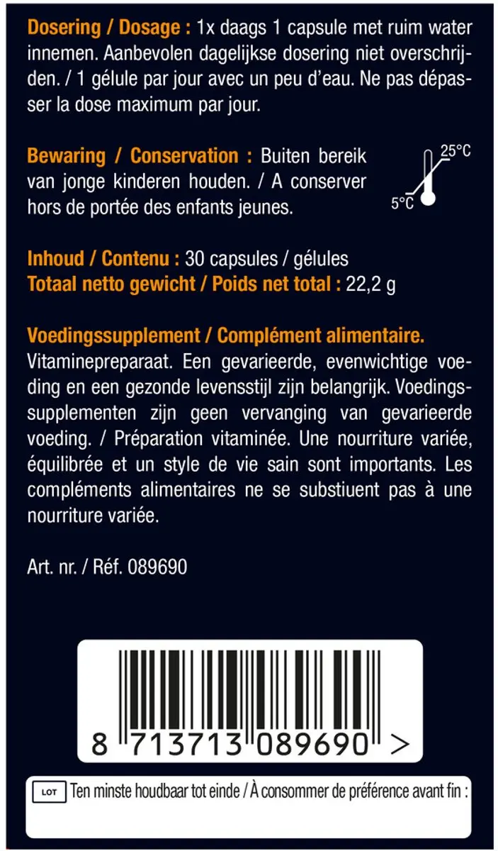 Lucovitaal Manuka Honing Zink 30 Capsules