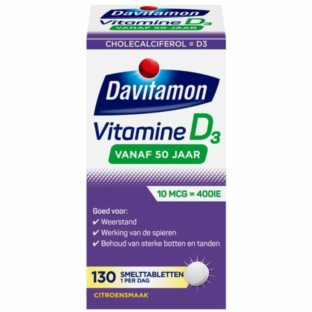 Davitamon Vitamine D3 50+ Smelttabletten