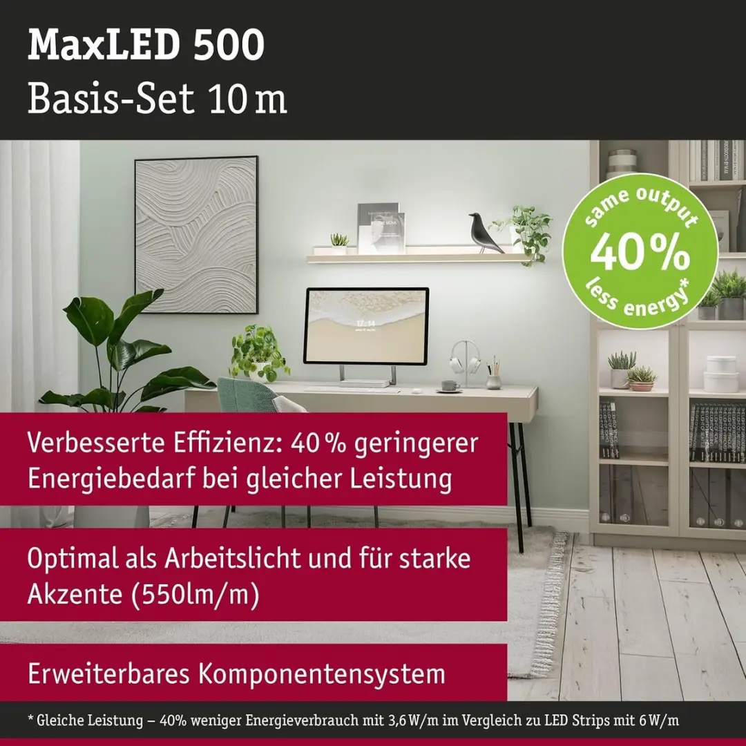 Paulmann MaxLED 500 71235 LED-strip 10m - 28W - 550lm/m - 4000K