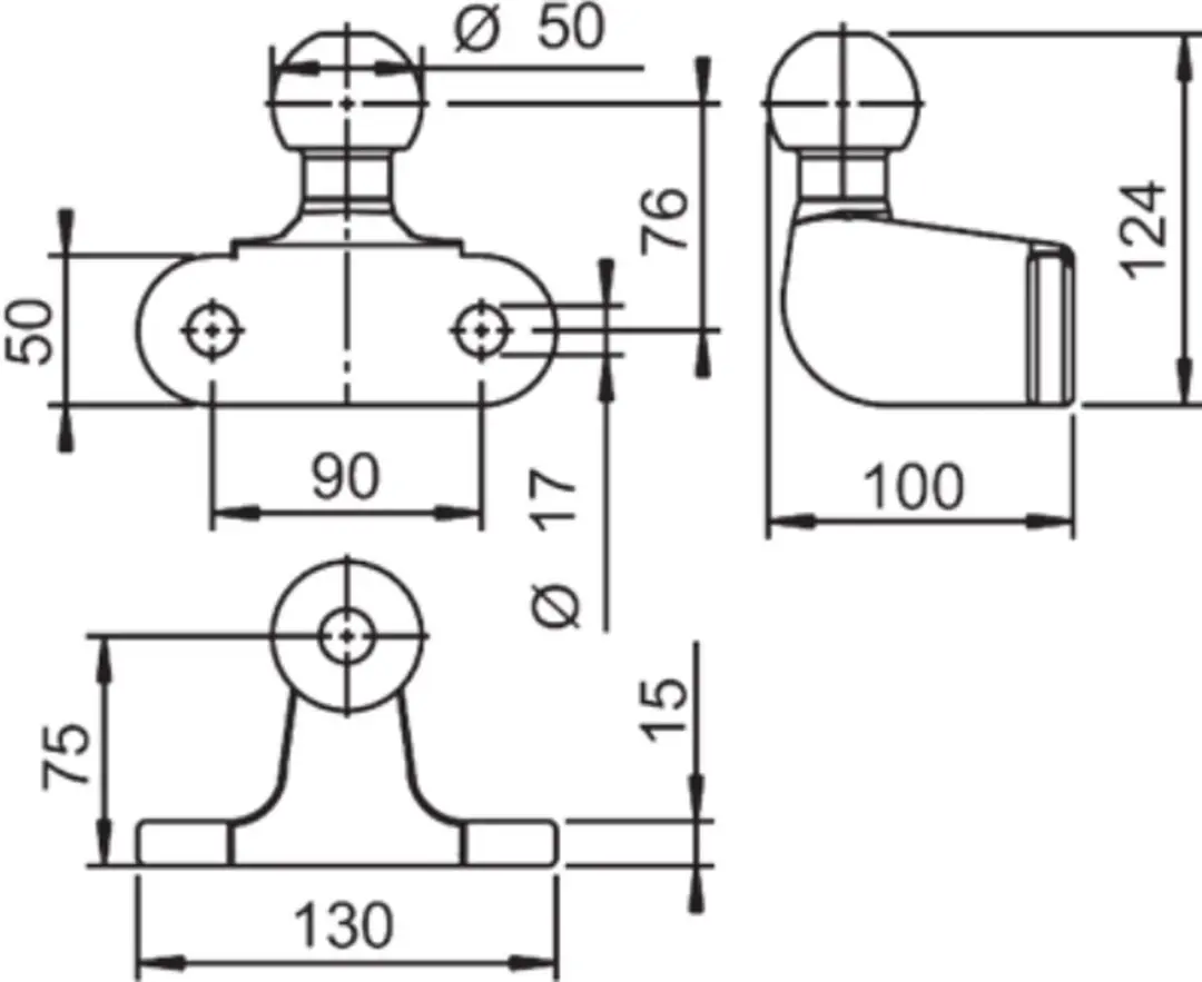 AL-KO Trekhaak Bumper 2000kg - Zilver