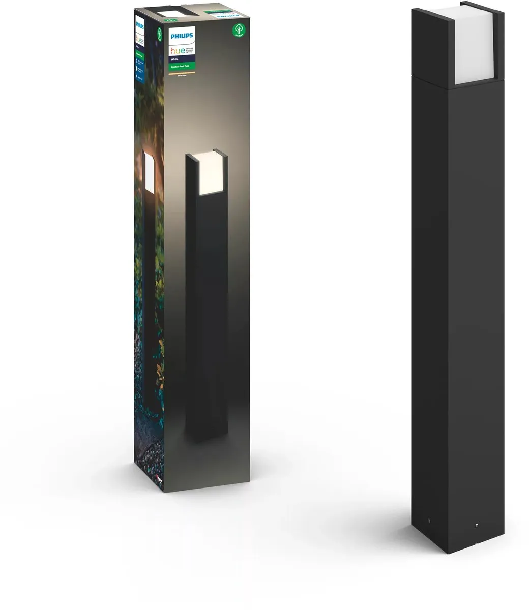 Philips Hue Fuzo sokkellamp - warmwit licht - hoog