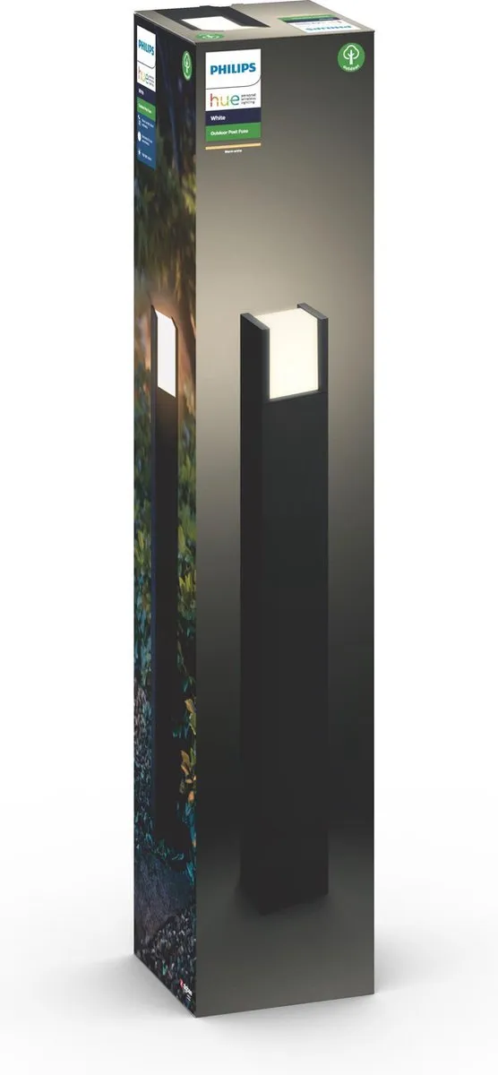 Philips Hue Fuzo sokkellamp - warmwit licht - hoog
