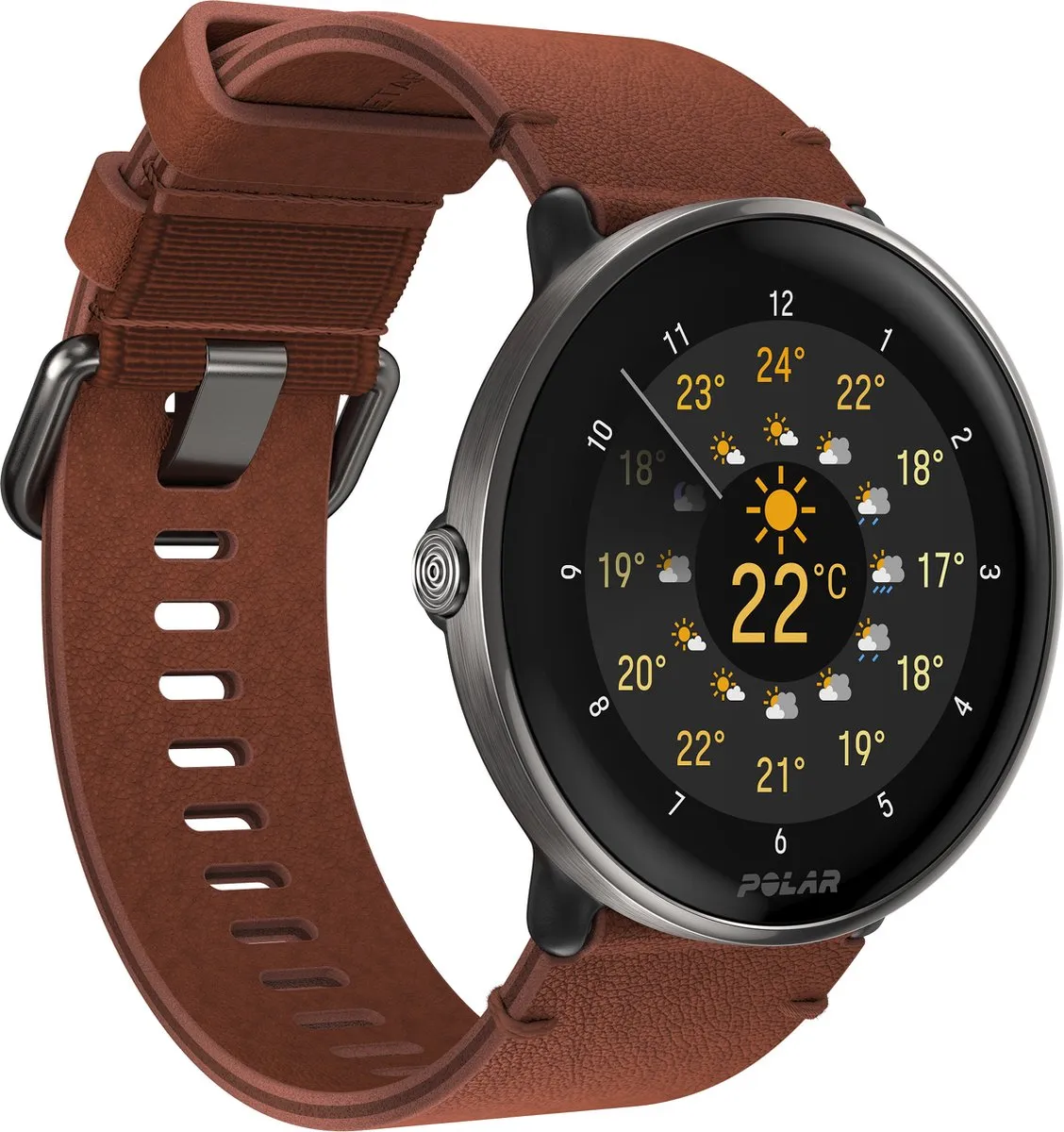 Polar Ignite 3 Titanium Smartwatch - 43mm - Brons