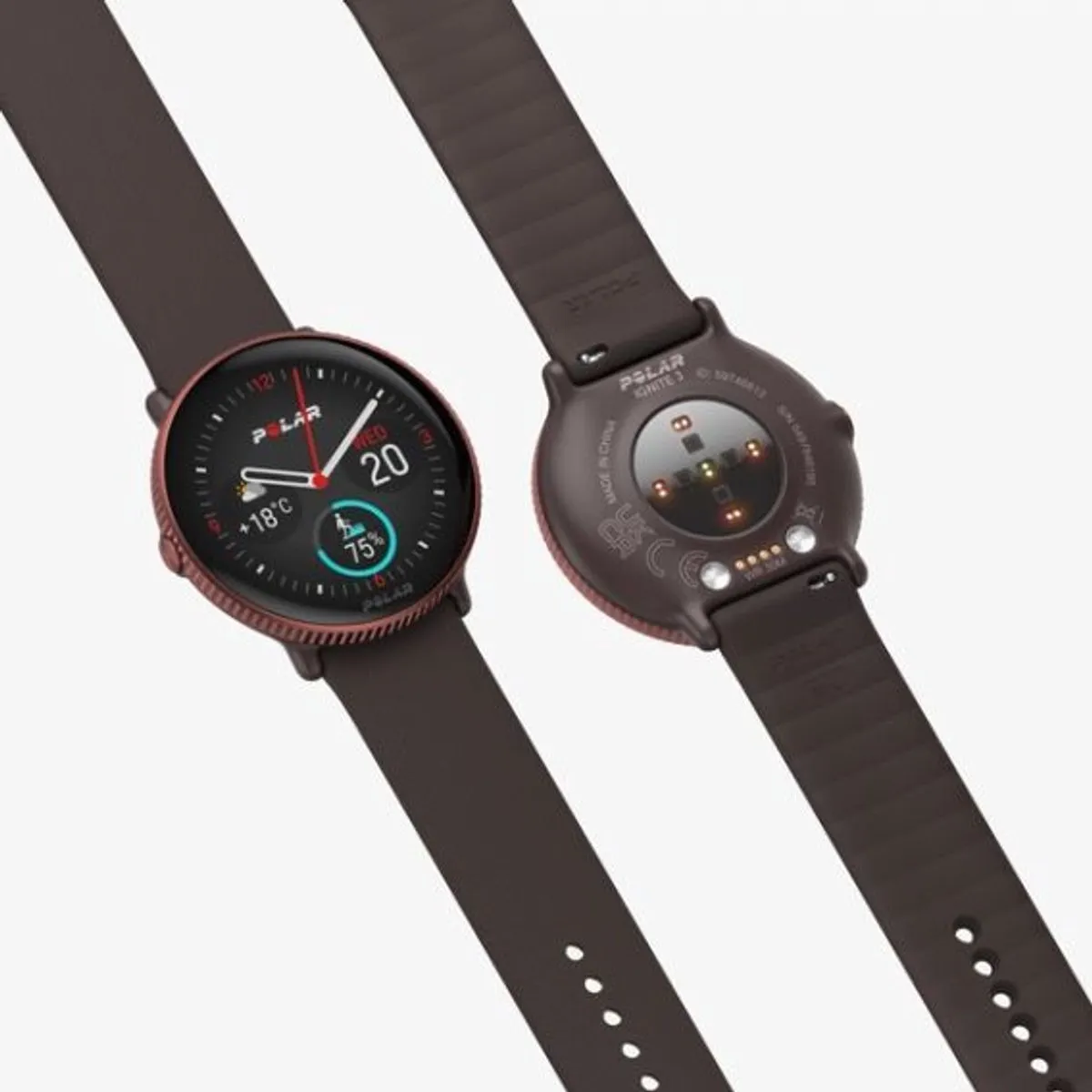 Polar Ignite 3 Titanium Smartwatch - 43mm - Brons