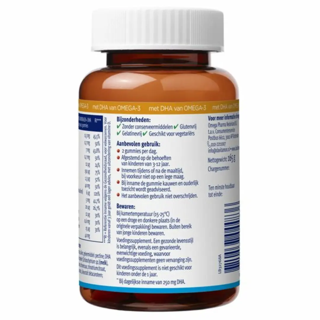 Davitamon Junior Brain Multivitamines - 120 Gummies - Citrus