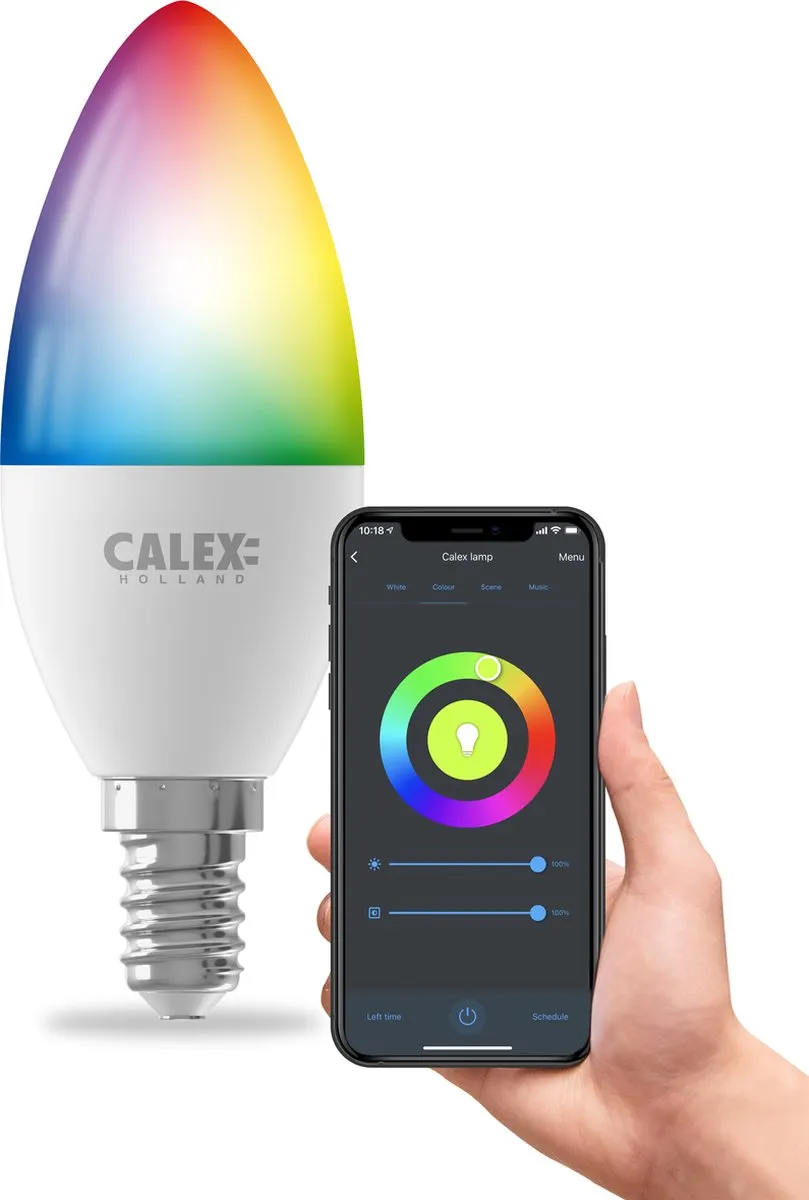 Calex Smart LED E14 RGBW Lamp 4.9W