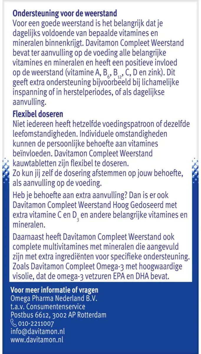 Davitamon Compleet Weerstand Bosvruchten Kauwtabletten - 240g