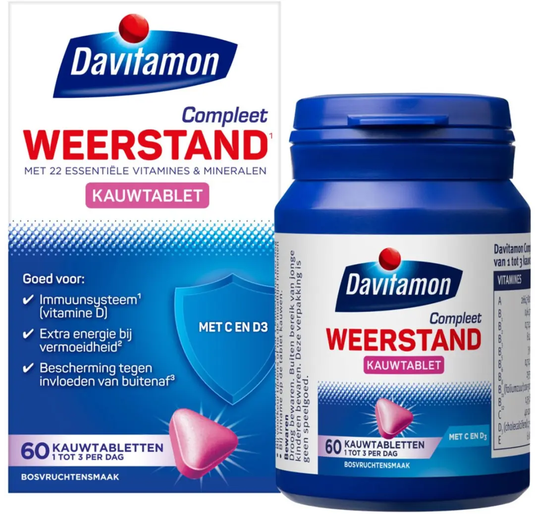 Davitamon Compleet Weerstand Bosvruchten Kauwtabletten