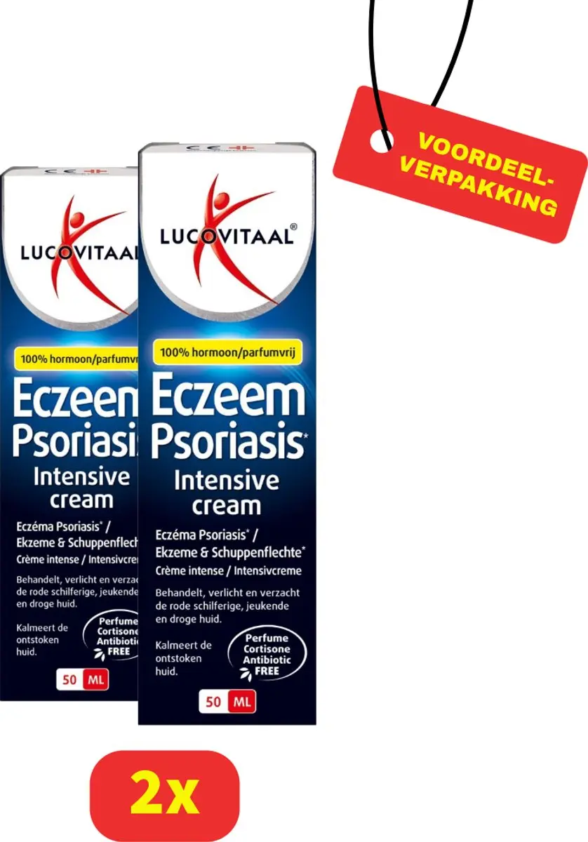 Lucovitaal Eczeem Psoriasis Intensive Cream 2x50ml