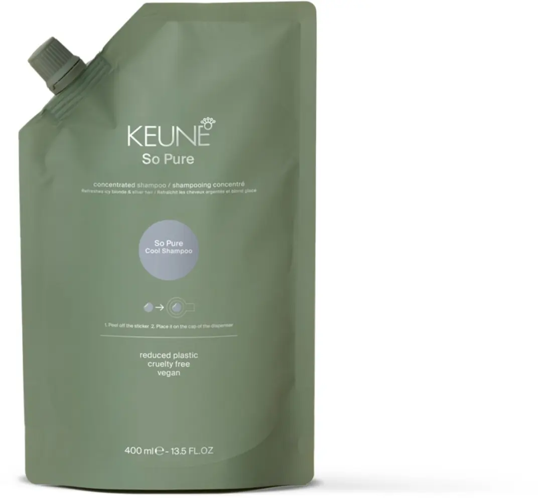 Keune So Pure Cool Shampoo Refill 400ml - Blond