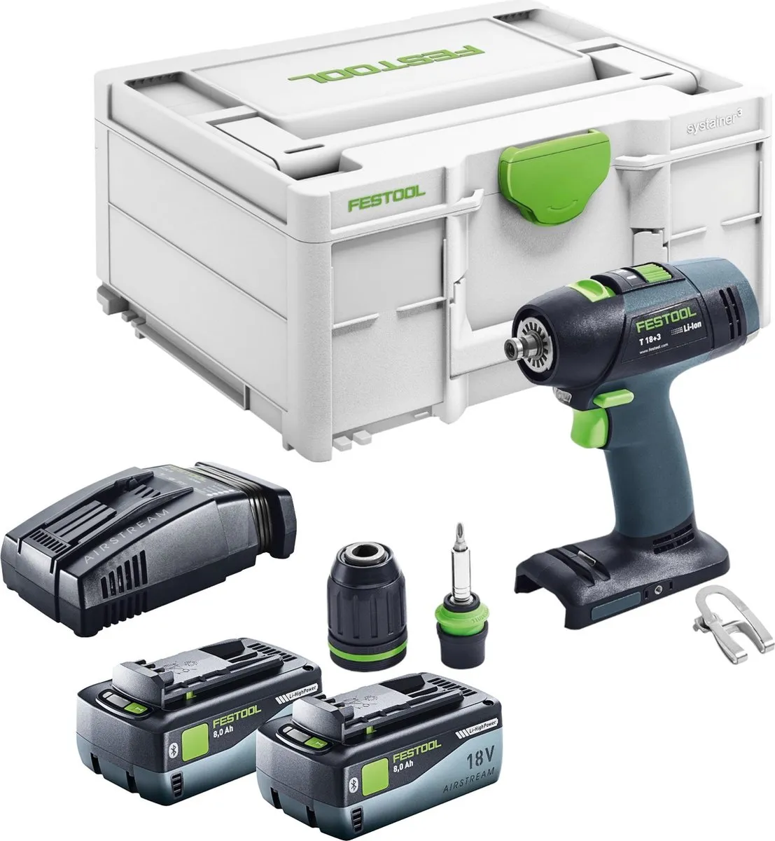 Festool T 18+3 Basic Accuschroefboormachine 18V 50Nm