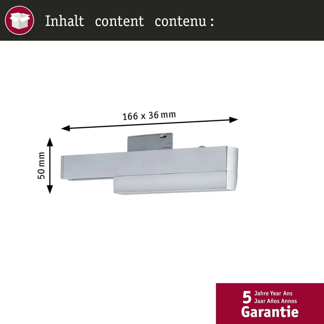 Paulmann URail Zigbee 3.0 Railadapter - Mat Chroom