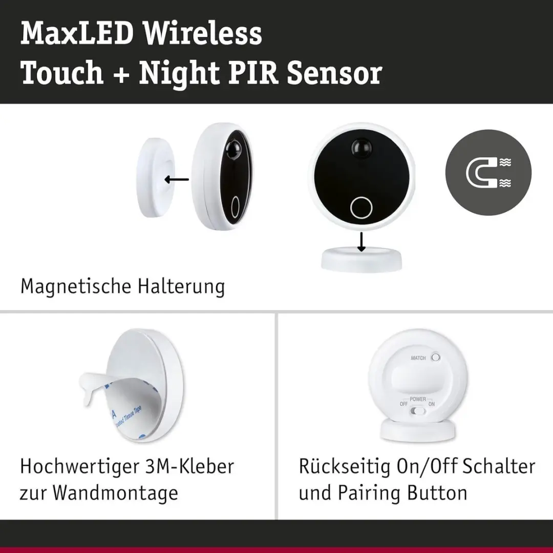 Paulmann 71228 MaxLED DC3V LEDstrip - Wit/Zwart