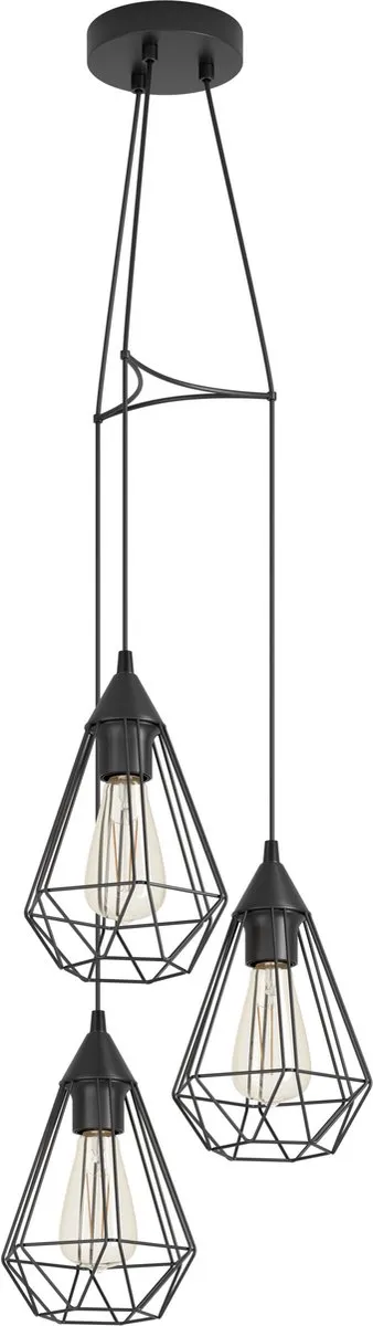 Eglo Tarbes Hanglamp E27 - Ø31cm - Zwart