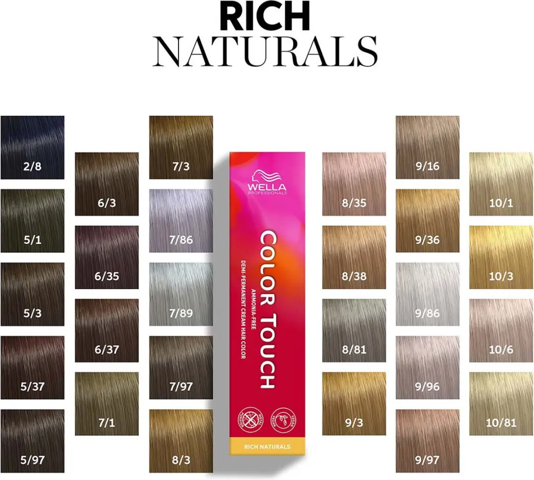 Wella Professionals Color Touch Rich Naturals 10/6 - 60ml - Zwart