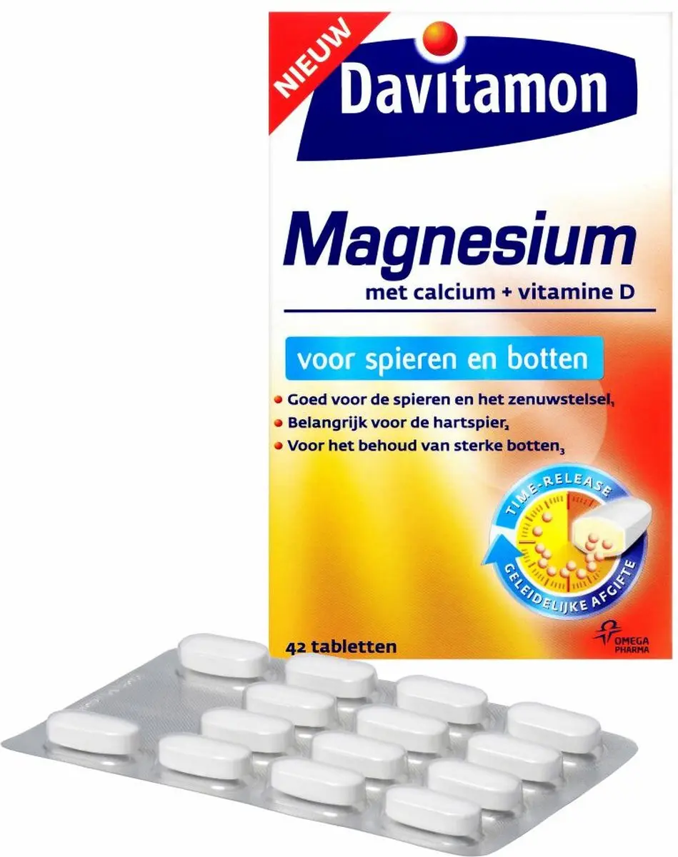 Davitamon Magnesium Spieren & Botten 168g - 4x42 tabletten