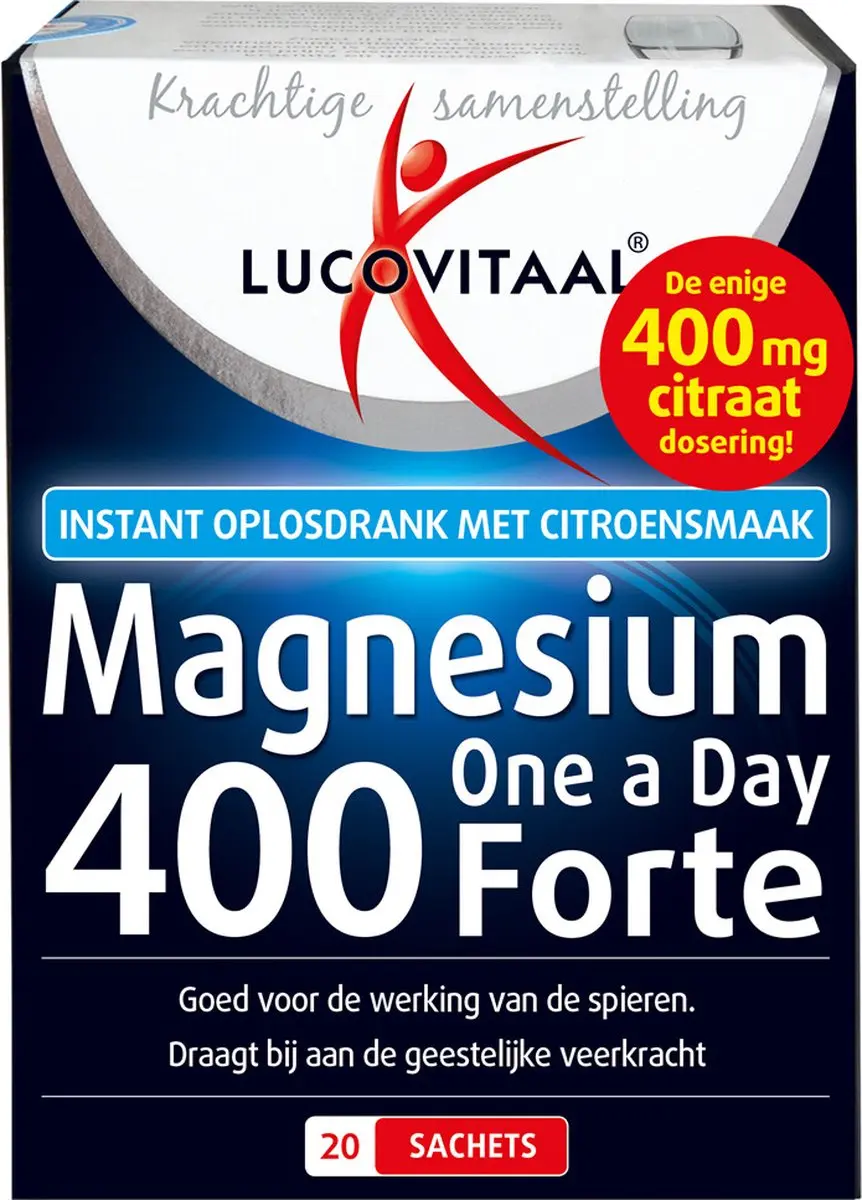 Lucovitaal Magnesium 400 Forte One a Day - 20 Stuks