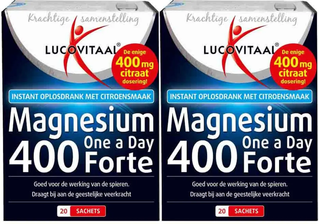Lucovitaal Magnesium 400 Forte One a Day - 20 Stuks