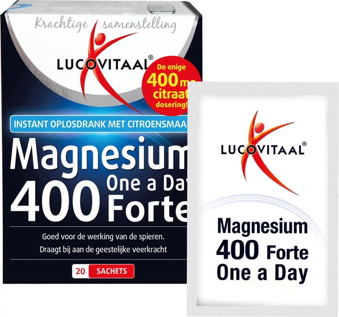 Lucovitaal Magnesium 400 Forte One a Day - 20 Stuks