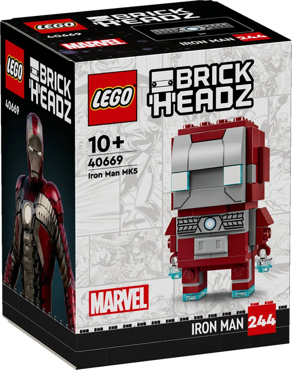 LEGO Marvel Brickheadz 40669 Iron Man MK5 - 101 Stenen - afbeelding 6 van 6