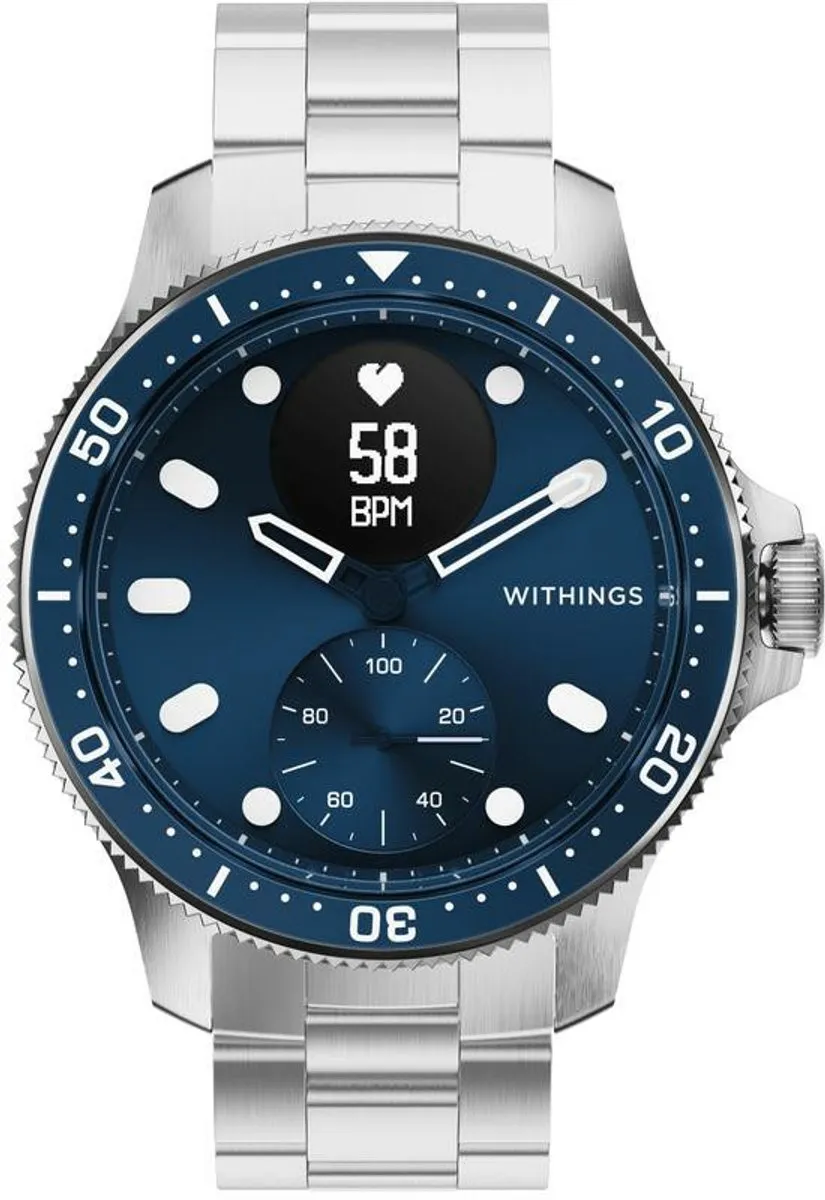 Withings ScanWatch Nova Hybride Smartwatch 42mm - Blauw