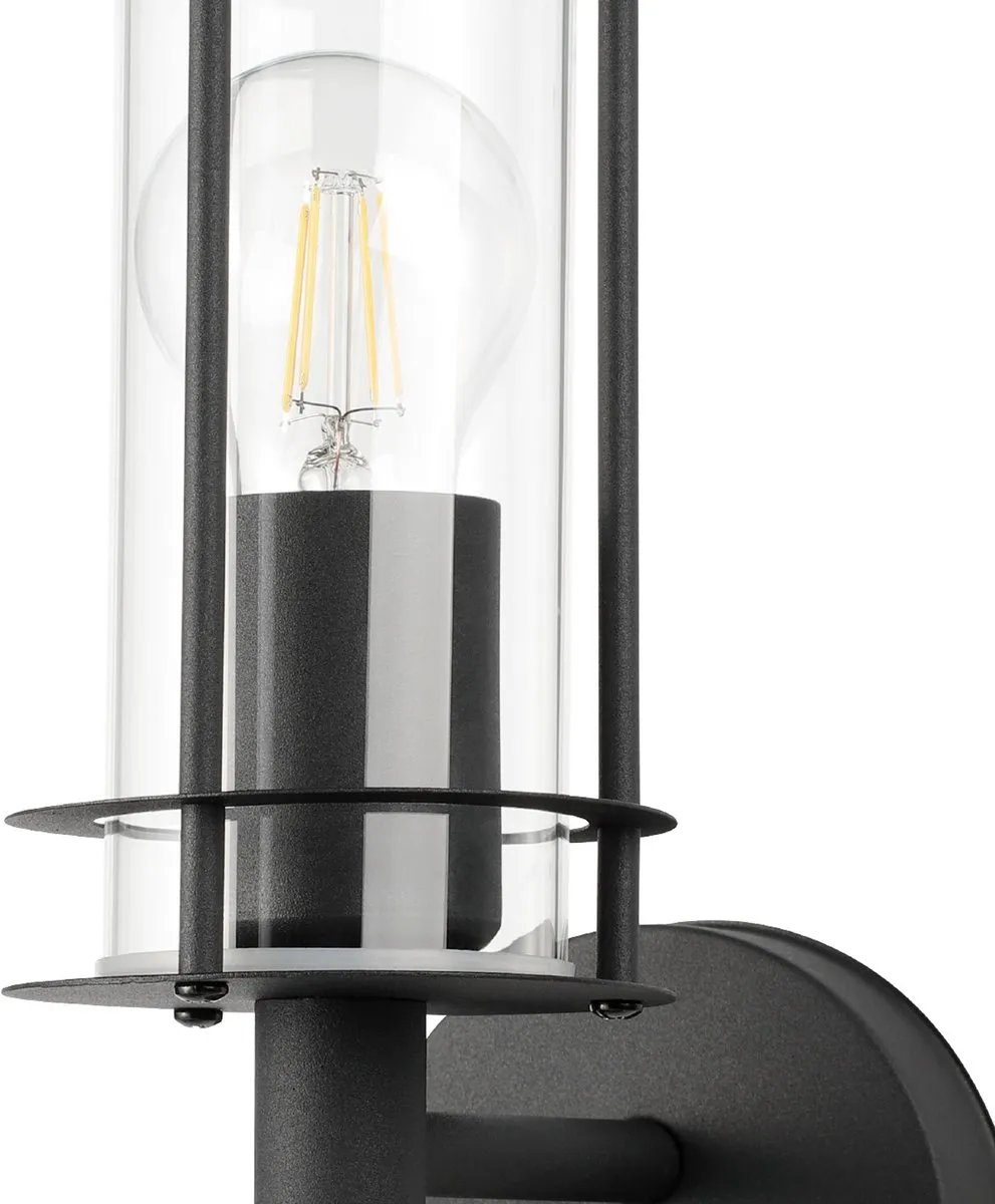Eglo Lisio 1 Wandlamp Buiten E27 30cm - Zwart