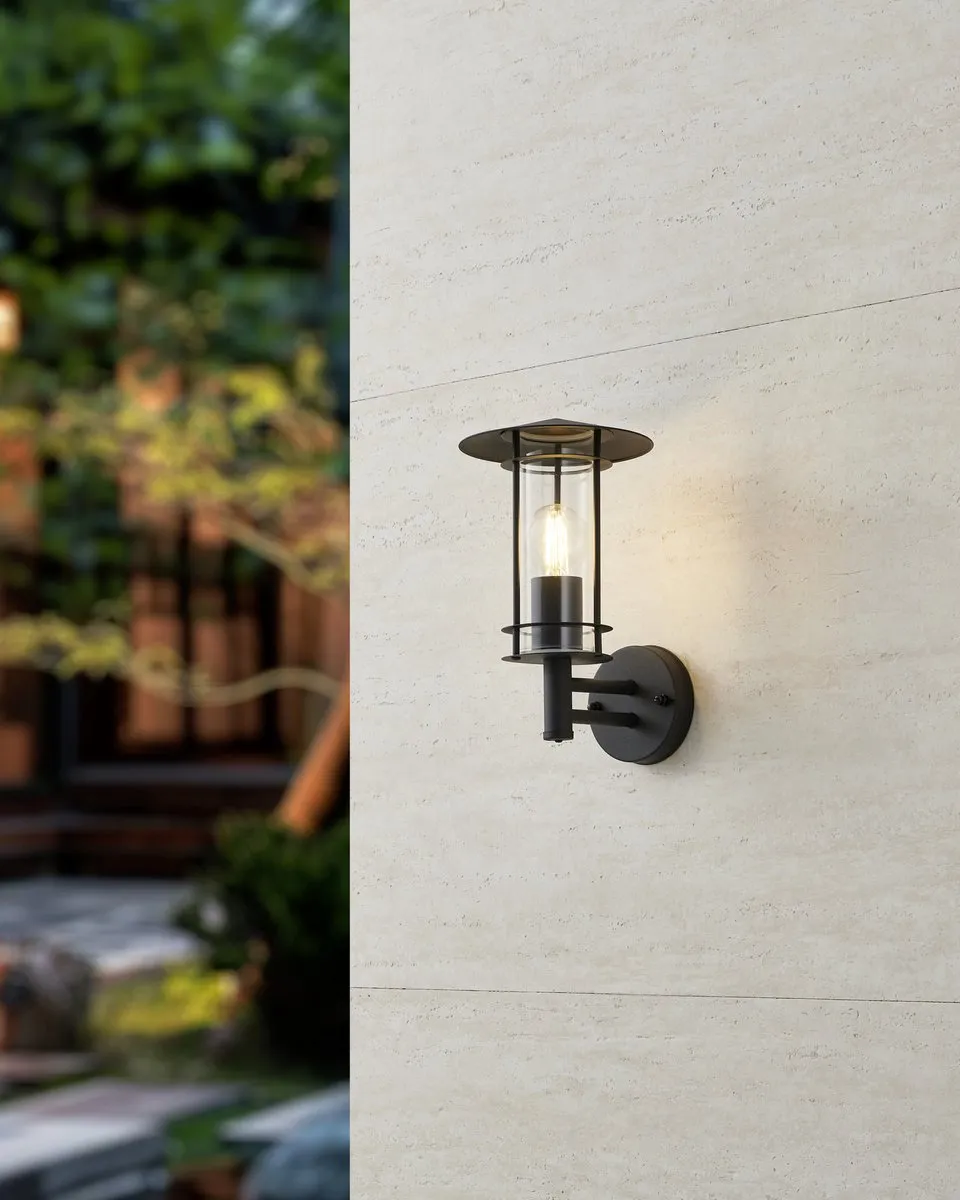 Eglo Lisio 1 Wandlamp Buiten E27 30cm - Zwart